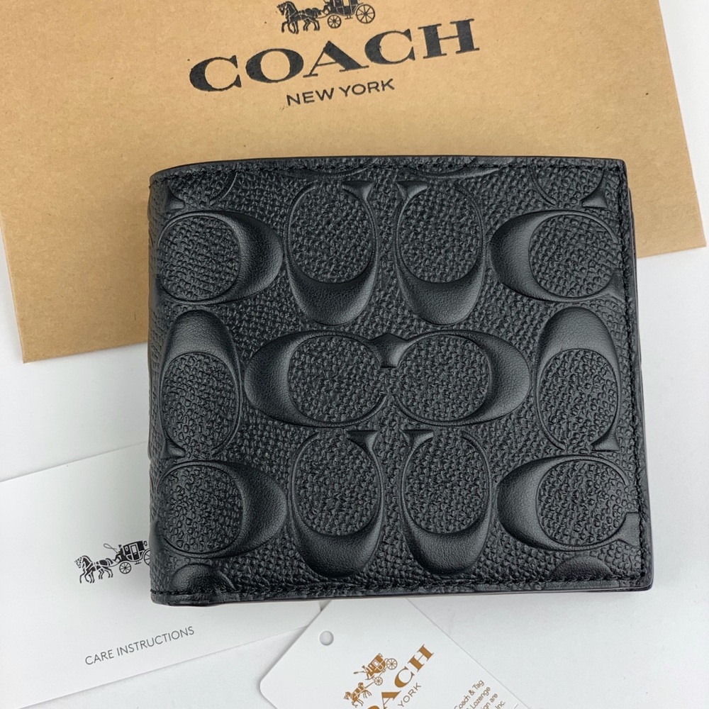 Coach 3-in-1 Men’s Wallet In Signature Leather
